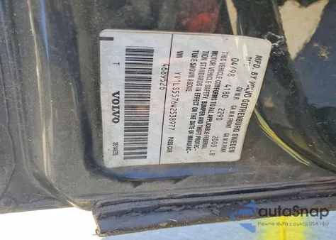 1998 Volvo S70 z USA, uszkodzony, nr VIN YV1LS5576W2538977